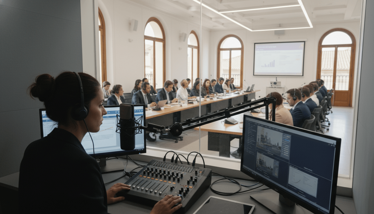 descubre qué es la interpretación simultánea, cómo funciona y cuál es su coste en españa. aprende sobre esta técnica de traducción en tiempo real para eventos y conferencias.